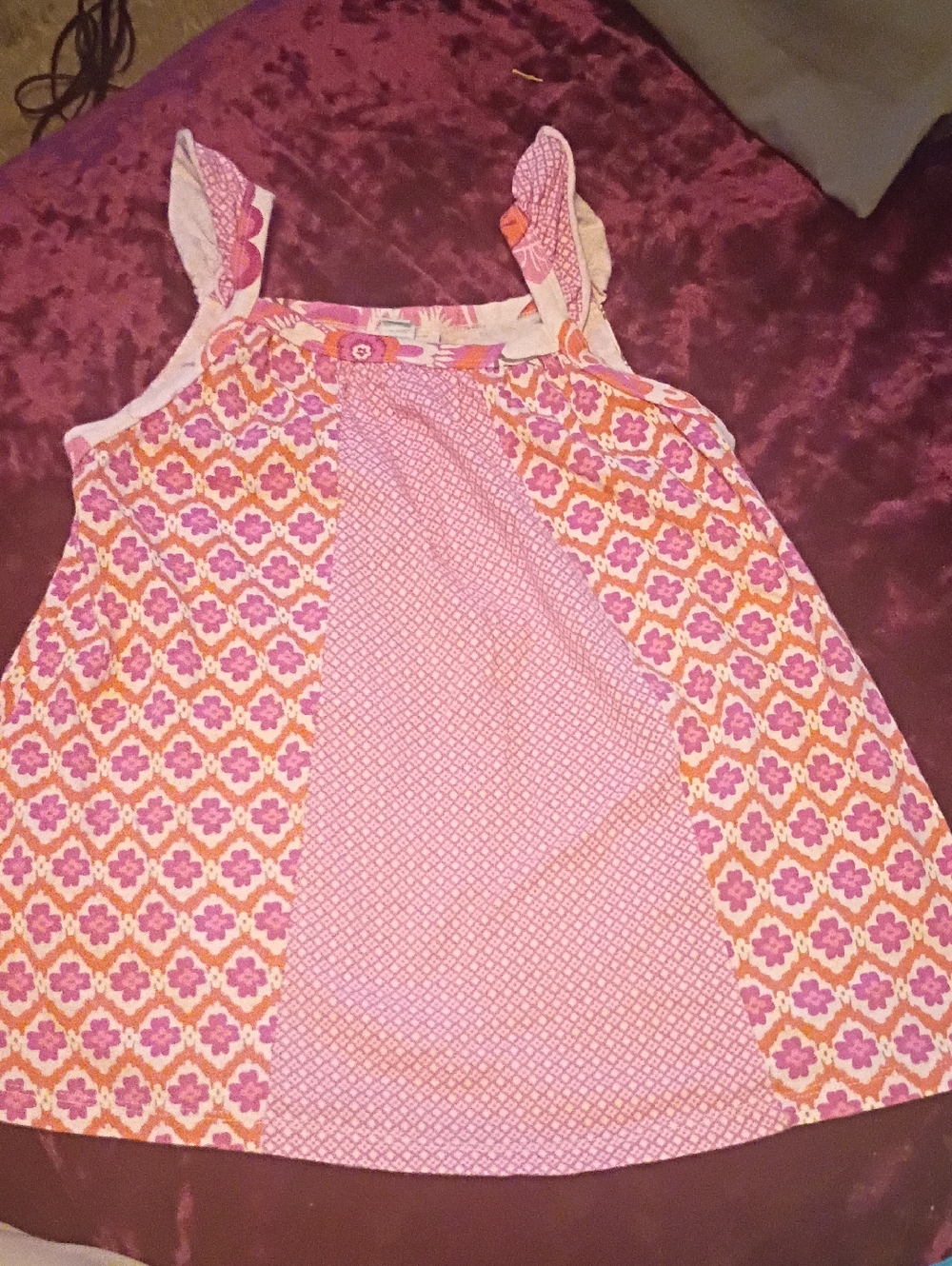Girls' Pink Patterned Sundress Naartjie Kids